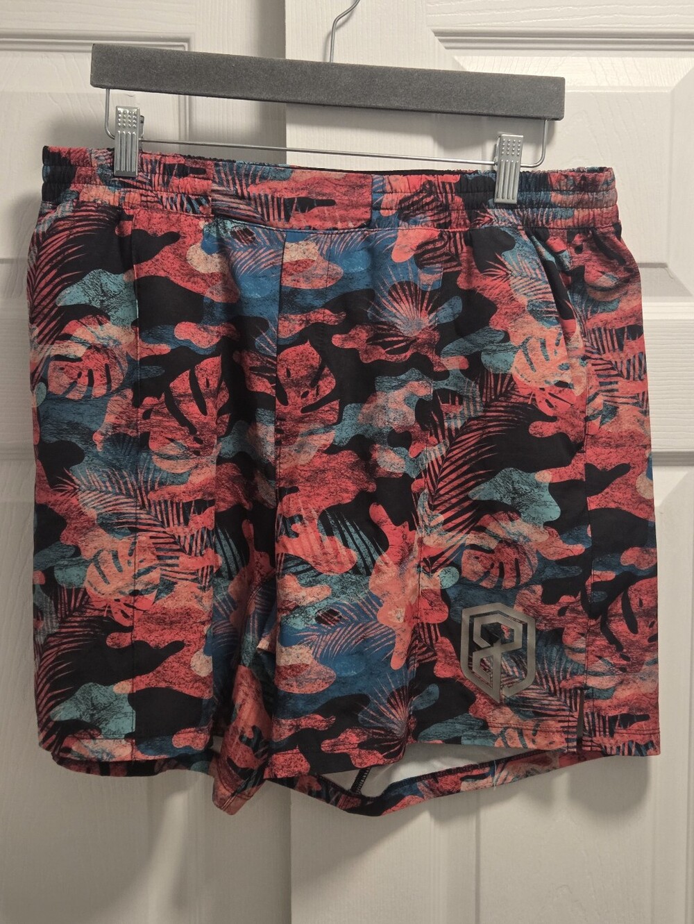 Born Primitive Tropical Hybrid Shorts - Coral & Teal - Size XL
